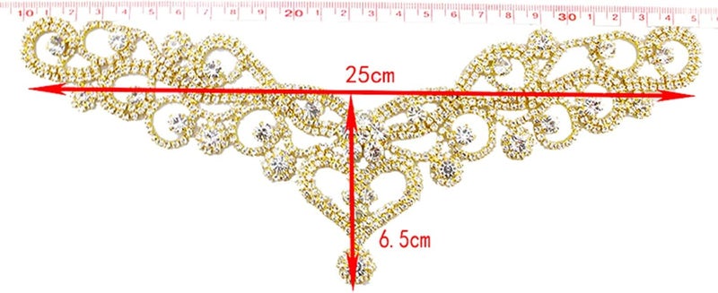 PEARLY JUN Rhinestone Applique Crystal Applique for Hand Sewing Craft Projects DIY Wedding Clothes Shoes Hats Bags (YL002-AB Silver) - Image 5